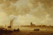 Jan josephsz van goyen View of Dordrecht oil painting